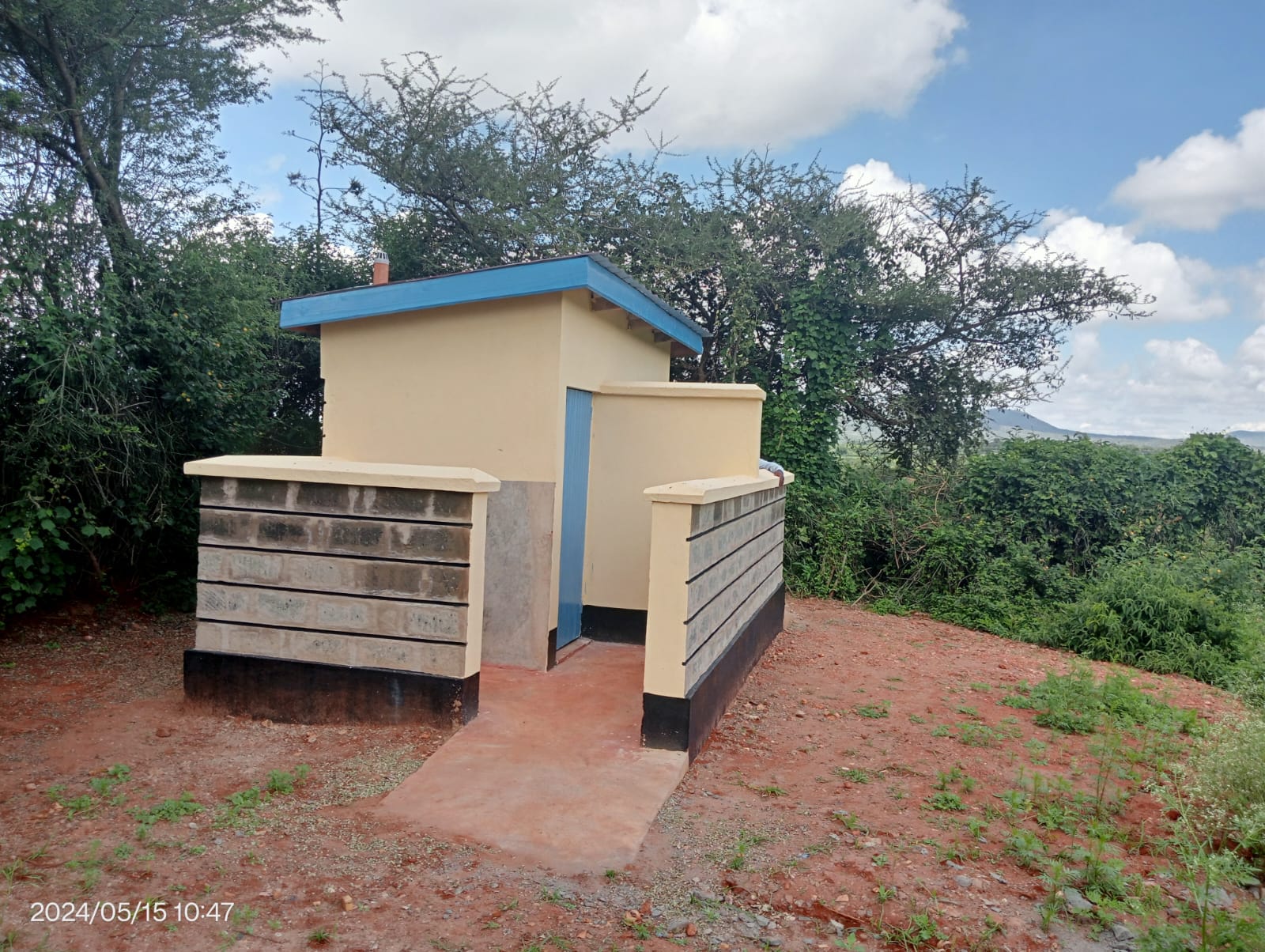 Ndivu Ecde Newly Constructed Pit Latrine