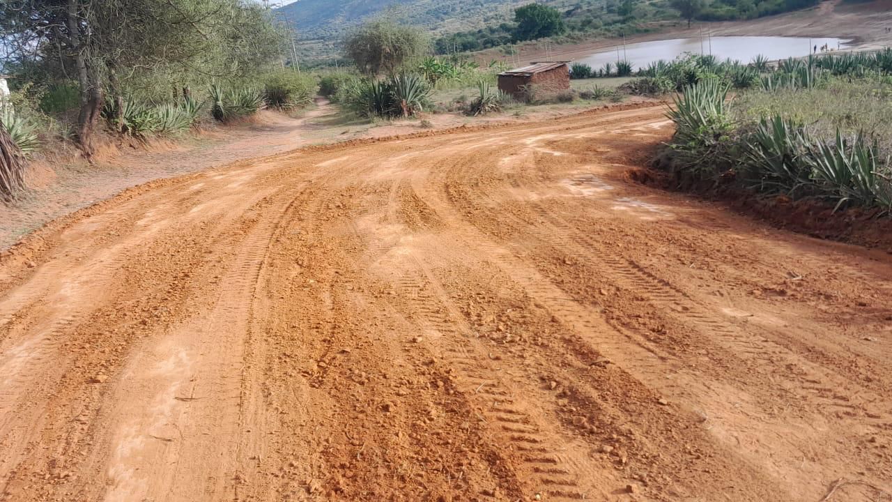 Ongoing Grading Works Along Kiongwani - Mwaani- Kitonguni- Mwaani - Uvete Road