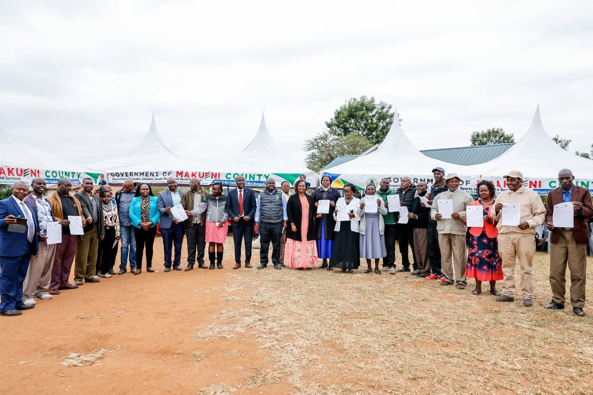 Issuance Of Tents And Chairs To 14 Groups For Economic Empowerment In Kiima Kiu Kalanzoni Ward, Fy 2025/26