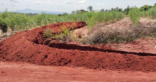 Excavated Mitre Drains