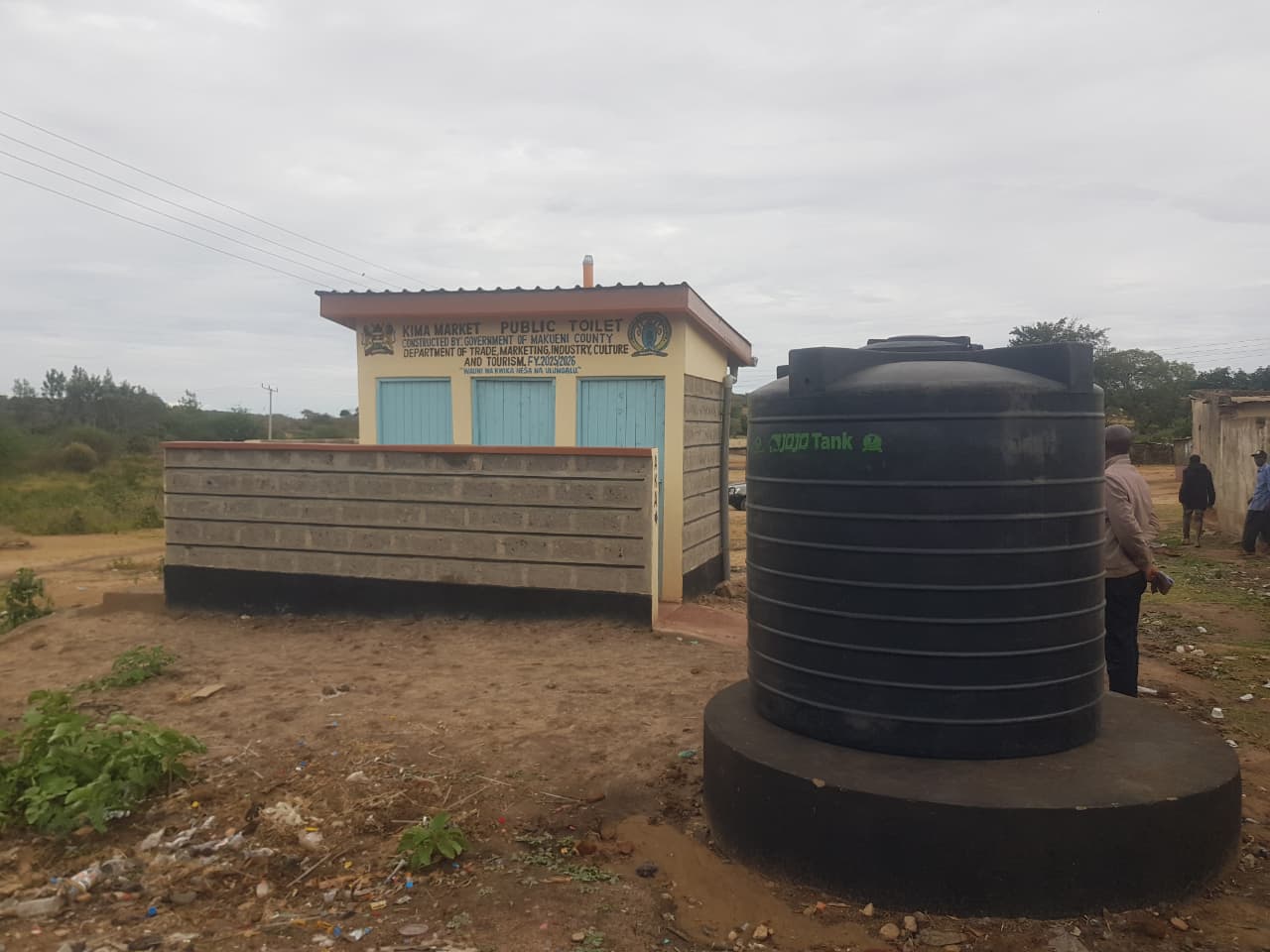 Kima Public Toilet  -construction Of Kima Market Public Toilet