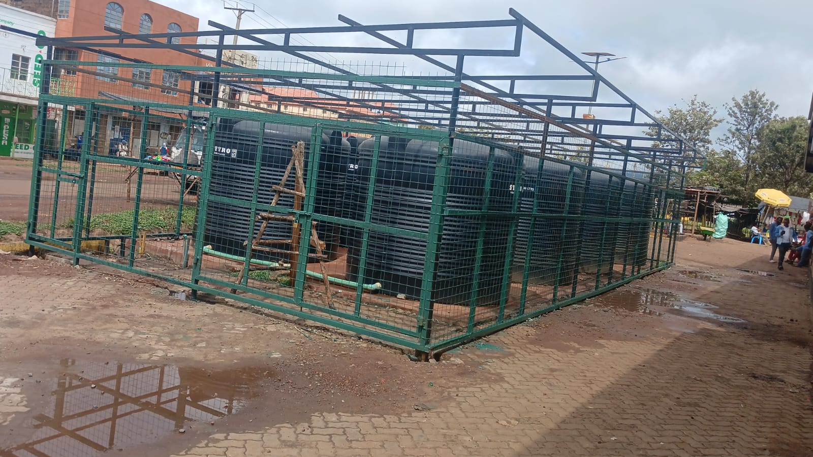 Fencing And Roofing Of Water Tanks In Emali Business Center